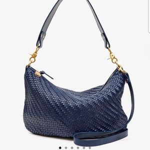 NWT Clare V Moyen Messenger Pacific Woven Zig Zag